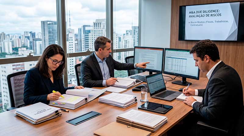 O Papel da Due Diligence em M&A: Riscos ocultos (fiscais, trabalhistas e contratuais) que podem inviabilizar uma negociação