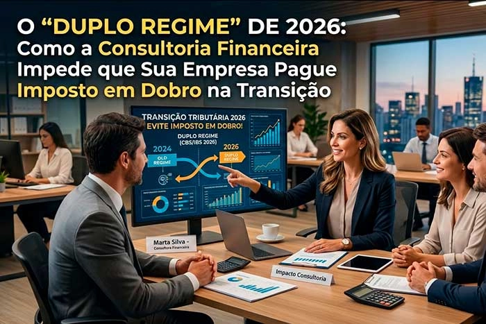 O “Duplo Regime” de 2026: Como a Consultoria Financeira Impede que Sua Empresa Pague Imposto em Dobro na Transição